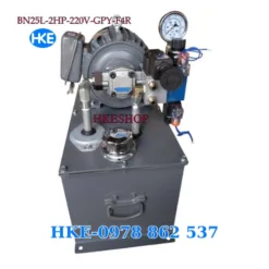 Bộ nguồn thuỷ lực 1 pha 25L- 3hp-2.2KW-1PHA 220V-bơm nhông GPY