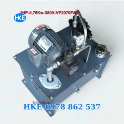 Bộ nguồn thuỷ lực 3 pha 380V 40L-1hp-0.75Kw-380V-Bơm lá VP2070-FA3-3MPA