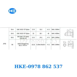 Bơm thuỷ lực nhông JoYang JP30/33/S/F31/S4-4/F5/F4/L