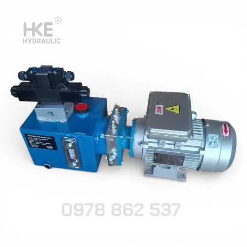 Bộ nguồn thủy lực 1 pha 220V 0.75kW 1HP áp suất 20MPa tại HKE Quy Nhơn