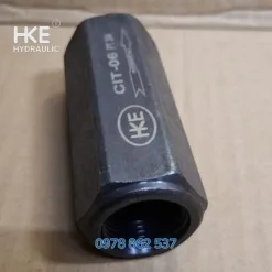 Van 1 chiều thủy lực CIT-06 ren 27mm, lưu lượng 100 L/phút, chịu áp 315 bar. HKE Hydraulic
