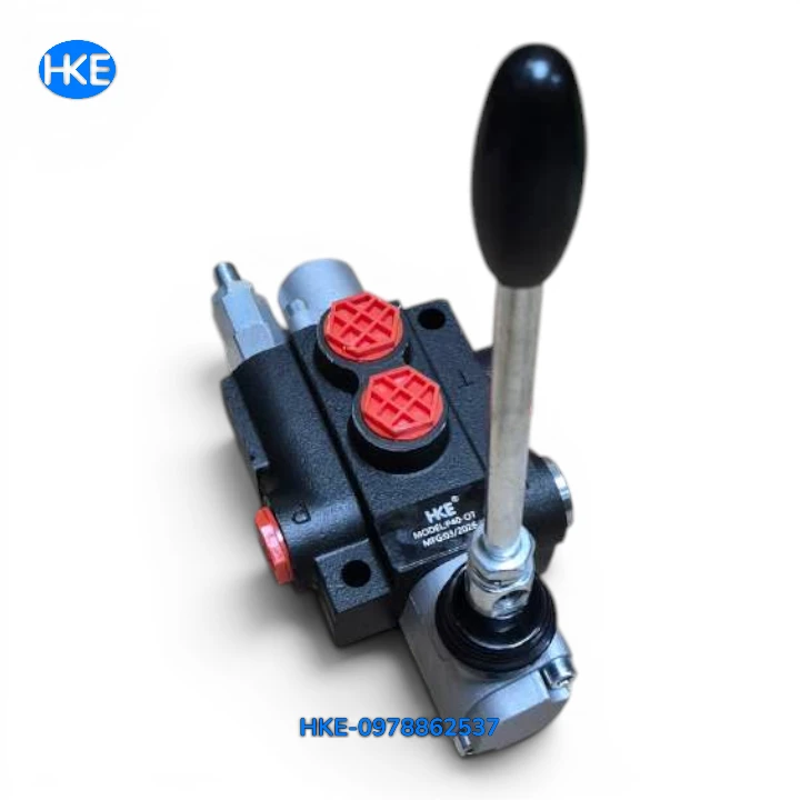 Van Gạt Tay 1 Cần Ren 21mm – 1P40 Van Điều Khiển Thủy Lực Áp 250 Bar chính hãng - HKE hydraulic