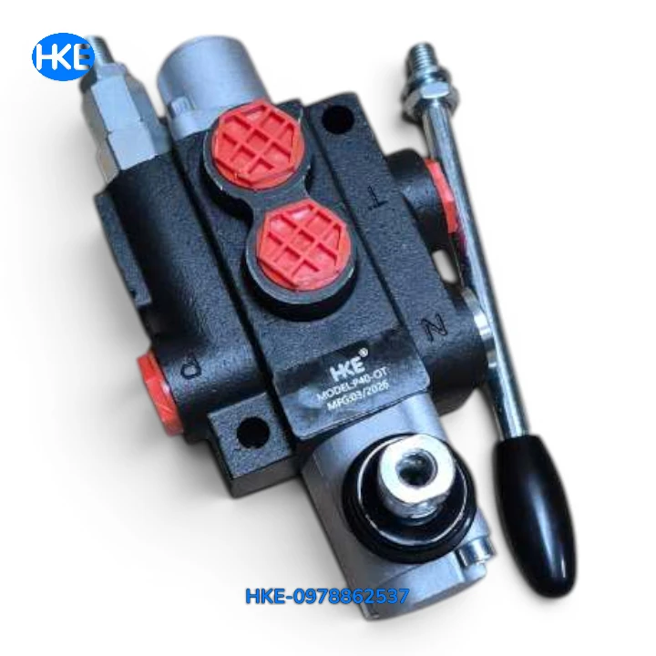 Van Gạt Tay 1 Cần Ren 21mm – 1P40 Van Điều Khiển Thủy Lực Áp 250 Bar chính hãng - HKE hydraulic