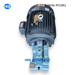 Mô tơ 3 pha 5.5kW cốt âm 19mm Lắp Bơm lá áp cao PV2R1 tại HKE Hydraulic