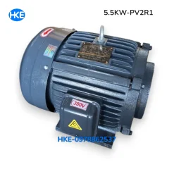 Mô tơ 3 pha 5.5kW cốt âm 19mm Lắp Bơm lá áp cao PV2R1 tại HKE Hydraulic
