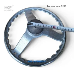 Vô lăng tay quay cơ khí D280 bằng gang mạ niken