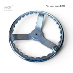 Vô lăng tay quay cơ khí D280 bằng gang mạ niken