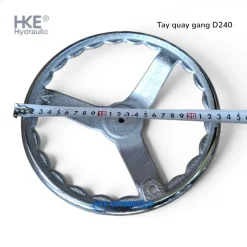 Tay Quay Gang D240 (240mm) Vô Lăng Máy Tiện Mạ Crom - HKE hydraulic