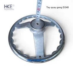 Tay Quay Gang D240 (240mm) Vô Lăng Máy Tiện Mạ Crom - HKE hydraulic