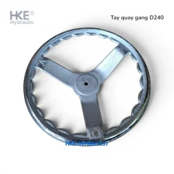 Tay Quay Gang D240 (240mm) Vô Lăng Máy Tiện Mạ Crom - HKE hydraulic