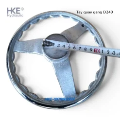 Tay Quay Gang D240 (240mm) Vô Lăng Máy Tiện Mạ Crom - HKE hydraulic