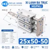 Xi lanh ba trục MGPMJ 25x50-50 dẫn hướng chống xoay khí nén HKE Hydraulic