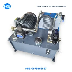 Bộ nguồn thủy lực 40 lít VP2070-FA3 có két giải nhiệt AH0608T-HKE hydraulic