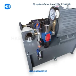 Bộ nguồn thủy lực 1 pha 220V 2.2kW 25L – Bơm GPY-F6R áp 140 bar chính hãng HKE hydraulic