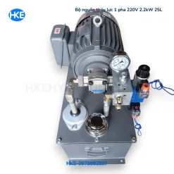 Bộ nguồn thủy lực 1 pha 220V 2.2kW 25L – Bơm GPY-F6R áp 140 bar chính hãng HKE hydraulic