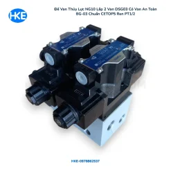 Đế van thủy lực NG10 tích hợp van an toàn BG03 dùng cho bộ nguồn thủy lực