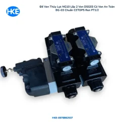 Đế van thủy lực NG10 tích hợp van an toàn BG03 dùng cho bộ nguồn thủy lực