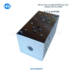 Đế Van Thủy Lực NG6 Lắp 2 Van DSG01 DSG02 | HKE Hydraulic