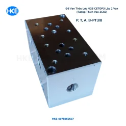 Đế Van Thủy Lực NG6 Lắp 2 Van DSG01 DSG02 | HKE Hydraulic