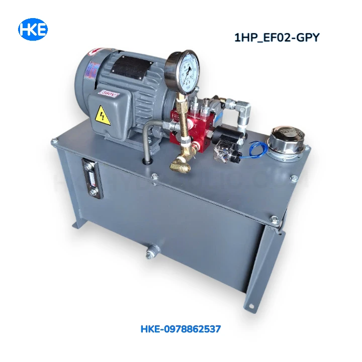 Bộ nguồn thủy lực 1HP 380V cho bàn nâng sử dụng bơm HGP-2A HKE Hydraulic
