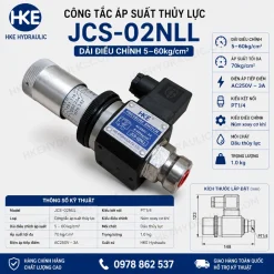 Công tắc áp suất thủy lực JCS-02NLL 5-60kg/cm² PT1/4 HKE Hydraulic