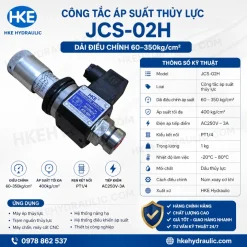 Công tắc áp suất thủy lực JCS-02H 60-350kg/cm² PT1-4 HKE Hydraulic