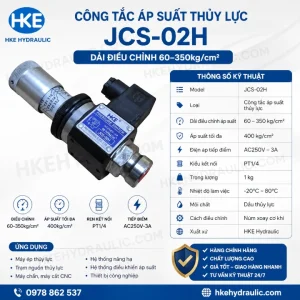 Công tắc áp suất thủy lực JCS-02H 60-350kg/cm² PT1-4 HKE Hydraulic