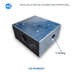 Manifold thủy lực NG10 xả hông ren PT1/2