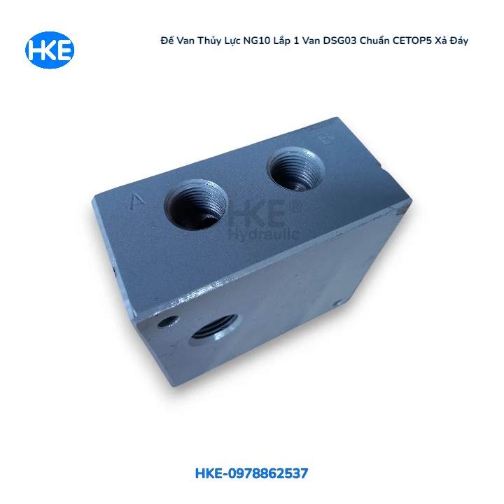 Đế van thủy lực NG10 kích thước 95x105x50mm