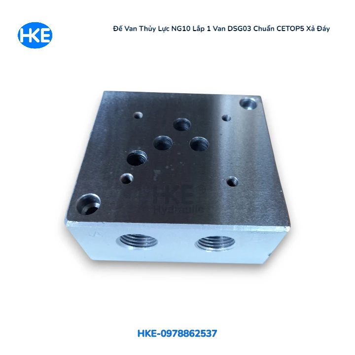 Manifold thủy lực NG10 xả đáy ren PT1/2