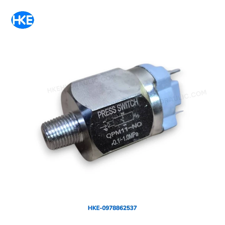 Công tắc áp suất khí nén QPM11-NO PT1/8 0.1-0.7MPa Pressure Switch QPM11-NO PT1/8 QPM11-NO NO Pressure Switch Thông số kỹ thuật công tắc áp suất QPM11-NO Kích thước QPM11-NO PT1/8