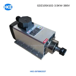 Động cơ spindle GDZ105X102-3.5 380V ảnh góc nghiêng thân máy
