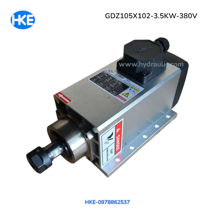 Động cơ trục chính GDZ105X102-3.5 380V ảnh mặt sau thân máy