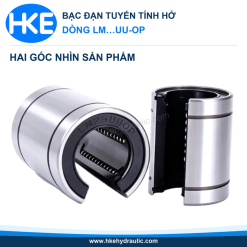 Bạc đạn tuyến tính hở dòng LM-UU-OP, hai góc nhìn thân bạc