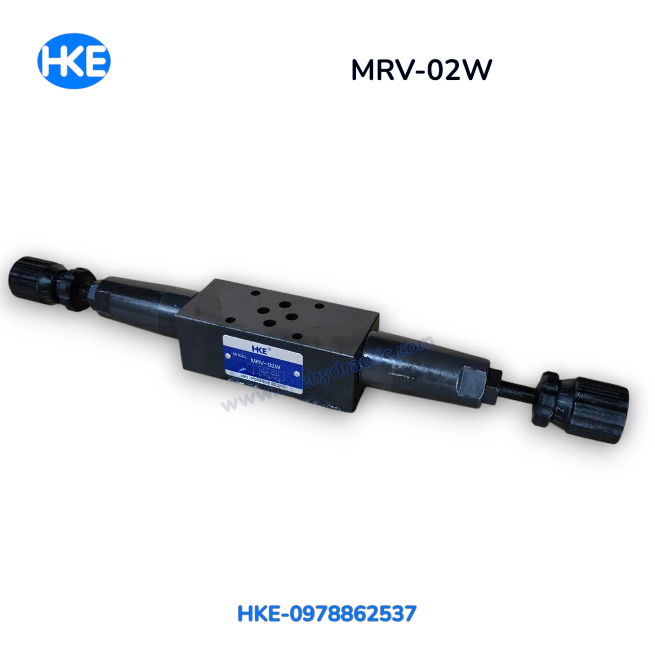 Van tràn MRV-02W H nhìn ngang toàn thân và hai đầu chỉnh áp