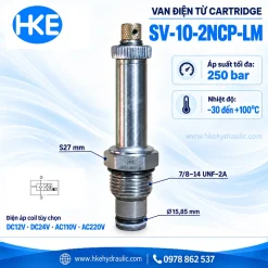 Van cartridge SV-10-2NCP-LM thường đóng dùng trong block thủy lực