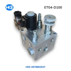 Van thủy lực bàn nâng ET04-D100, góc nhìn thân van