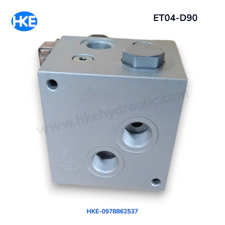 Van thủy lực bàn nâng ET04-D90, ảnh thực tế góc 3, cổng G1/2, lưu lượng tối đa 40 L/phút