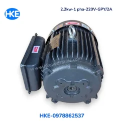 Góc nhìn mặt lắp bơm GPY HGP-2A của mô tơ 2,2 kW