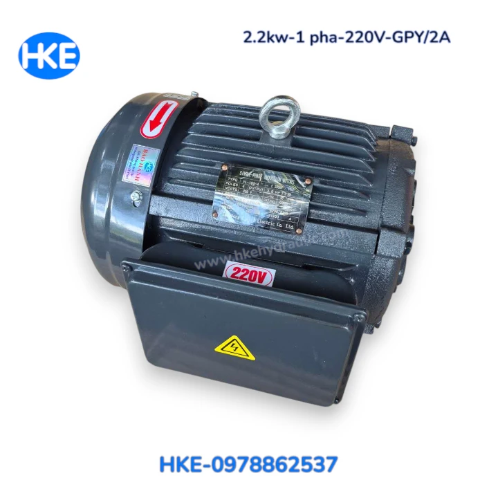 Thân và tem mô tơ 1 pha 220V 3HP YL-100-4