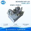 Bộ nguồn thủy lực 2 bơm 220V HKE – VP4070 và PV2R1-8, hai motor 2,2 kW
