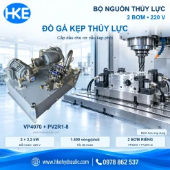 Bộ nguồn hai motor 2,2 kW HKE – minh họa ứng dụng đồ gá