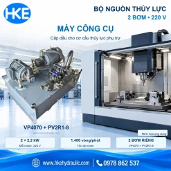 Bộ nguồn thủy lực HKE – minh họa ứng dụng máy công cụ