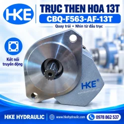 Bơm CBQ-F563 – chi tiết trục then hoa 13 răng