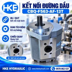 Bơm nhông CBQ 63cc – chi tiết cửa dầu kết nối mặt bích