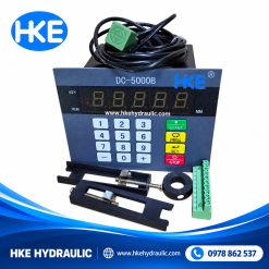 Màn hình điều khiển DC-5000B với phím START, PROG, SET, STOP và đầu nối điện