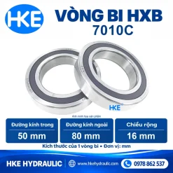 Vòng bi HXB H7010C kích thước 50 × 80 × 16 mm