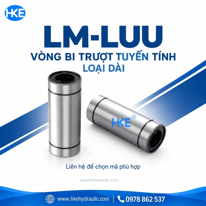 Dòng bạc trượt tuyến tính LM-LUU dạng ống dài tại HKE Hydraulic