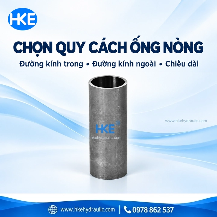 Ống xi lanh thủy lực cắt lẻ – chọn đường kính trong ngoài và chiều dài