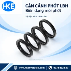 Cận cảnh biên dạng môi phớt bụi LBH NBR màu đen